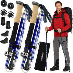 Trek-Z Collapsible Hiking & Trekking Poles – Balance Support for Seniors, Women,