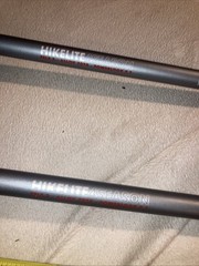 LL Bean Hikelite 4-Season 7075 Tele 3 Carbon Power Lock 2.1 Hiking Poles NEW CON
