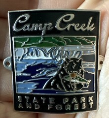 Bear Fish Camp Creek State Park West Virginia Hiking Staff Medallion NEW WV