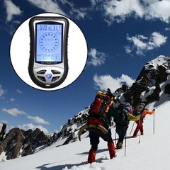 8 in1 Outdoor Hiking Hunting LED Digital Compass Altimeter Barometer Thermometer