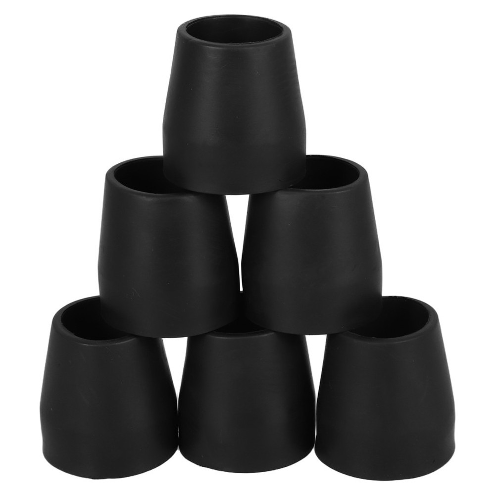 6 Pcs Non- Adhesive Tip for Crutches Non-skid Rubber Walking Cane Tips