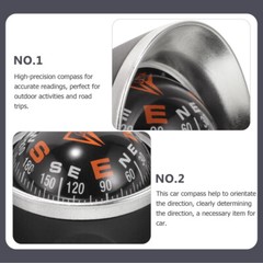 Small Car Dashboard Compass Mount Camping Hiking Compass for Vehicle Boat