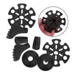 8 Sets Trekking Pole Replacement Hiking Walking Sticks Rubber Tips