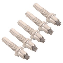 5pcs Trekking Stick Replacement Tips – Screw On Walking Pole Metal Tips –