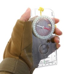 Outdoor Orienteering Compasses Acrylic Compasses Map Ruler for Outdoor Activity