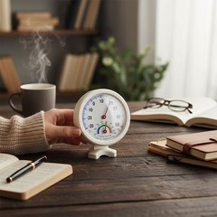 Home Decor Humidity Thermometer Hygrometer Compact Design Slim Uh