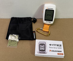 Celestron Retrace Deluxe Handheld GPS Navigator Clip On w/ Case Owners Guide EUC