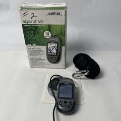 Magellan eXplorist 500LE Handheld GPS Geocaching Hiking Boating boxed bundle