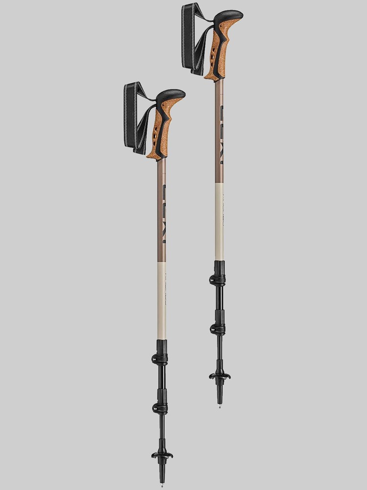 Leki trekking stick-khumbu new-110-145 cm-black-pale clay light-pale clay D