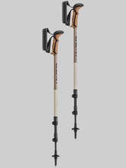 Leki trekking stick-khumbu new-110-145 cm-black-pale clay light-pale clay D