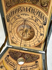 RARE Vintage Antique Solar Calendar Pocket Compass : Villa Alcor Made In Spain