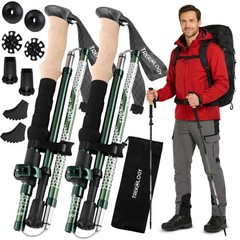 Trekology Trek-Z 100–120 cm (for Height: 4’11” to 5’10”), Nordic Pine Green