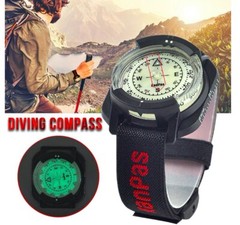 Liquid Filled Underwater Scuba Diving Navigation Orienteering Wrist Compass Pro