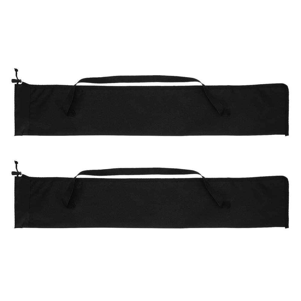 2Pcs Durable Alpenstocks Storage Bag Hiking Poles Holder Carrying Pouch Black