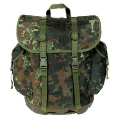 German BW Army Mountain Military Rucksack Backpack Patrol Pack 30L Flecktarn