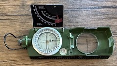 Konus 4075 Konustar-11 Metal Compass, Liquid Filled w/ Clinometer, Green Italian
