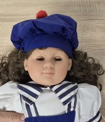 Doll Vinyl Doll Simba 46cm Sleep Eyes Maritime Vintage Excellent Condition