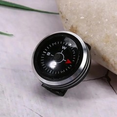 1Pc Slide on 25MM Watch Wrist Band Strap Compass For Outdoor Survival Tools Gift