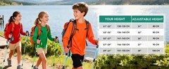 Kids Trekking Poles for Hiking – Collapsible Lightweight Hiking Poles, 2 Pack