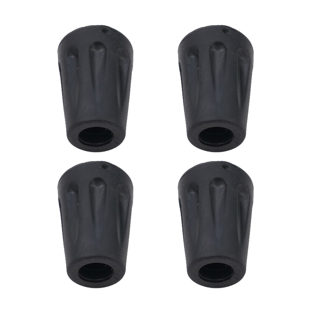 4X Walking Stick Rubber Ferrule Stick Crutch Ends Trekking Stick Tip Cover