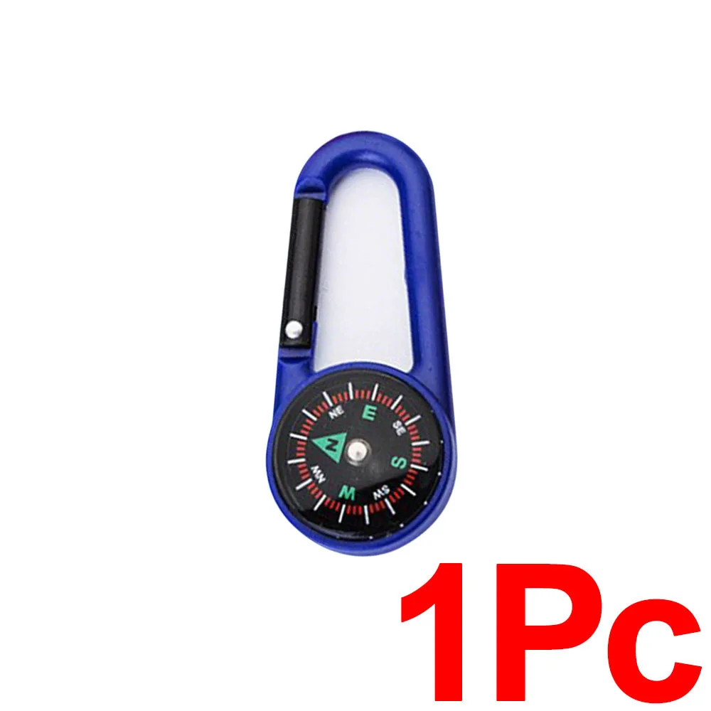 Outdoor Compass Carabiner Camping Keychain Mountain Buckle
