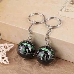 Portable Mini Keychain Compass Outdoor Navigation Tool for Hiking Camping Travel