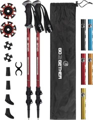 Aluminum Trekking Poles – Quick Adjustable Locks, Comfort Handle, Padded Stra…