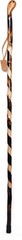 Handcrafted Nature Wood Hiking Stick 55 Inches Long – with Hand Strap and Rub…