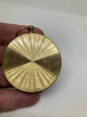 Goldtone Case Water Filled Compass