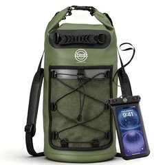 5/10/25/30/40/55L Waterproof Dry Bag- Roll-Top 30L 30l Green (With Phone Case)