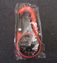 Carabiner Compass & Keychain – Red – NEW in Package