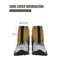 For Outdoor Hiking Ankle Gaiters with Adjustable Drawstring and Hook Fastener