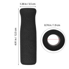2Pcs Black Universal Handle Covers Soft Nbr Cushion Pads for Crutches Walkers
