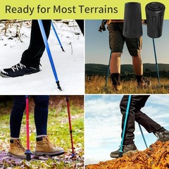 8 Pcs Universal Replacement Rubber Tips for Trekking Poles & Walking Sticks