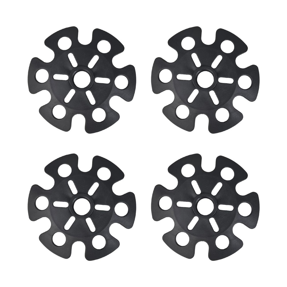 4Pcs Trekking Poles Tips Hiking Accessories – Cane for Walking Black