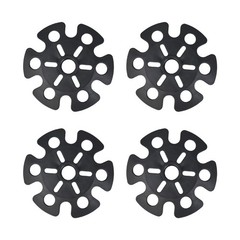 4Pcs Trekking Poles Tips Hiking Accessories – Cane for Walking Black
