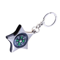 Clear Cover Survival Compasses Camping Hunting Hiking Mini Keychains Compasses