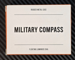 Wren Military Compass W/ Floating Luminous Dial Rugged Metal Case