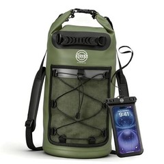 5/10/25/30/40/55L Waterproof Dry Bag- Roll-Top 30L 30l Green (With Phone Case)
