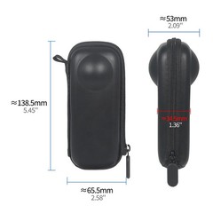 Protective EVA Hard Shell Case for Insta360 X5 X4 Action Camera Lens Cover
