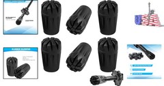 6 Pack Rubber Replacement Tips for Trekking Poles – Versatile Hiking Accessory