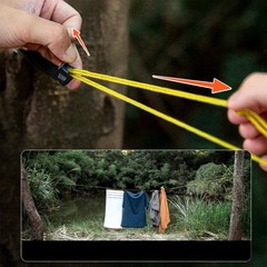 Adjustable Outdoor Clothes Drying Rope Portable Travel Line With Clip 35 Meter