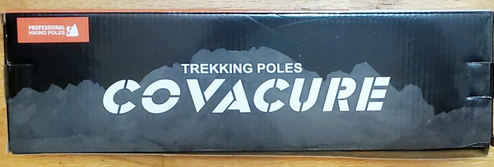 Covacure Professional ***NEW IN BOX*** Black Trekking Poles Hiking Walking Poles