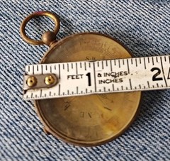 Antique Brass Compass Made In France