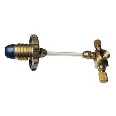 Brass Inflation Valve Adapter Designed for Flat Fuel Canisters and Stoves