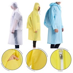 Lightweight EVA Raincoat With Backpack Cover Wide Brim Hiking Fishing Camping ~