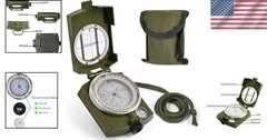 High-Accuracy Water-Resistant Lensatic Hiking Compass for Outdoor Adventures