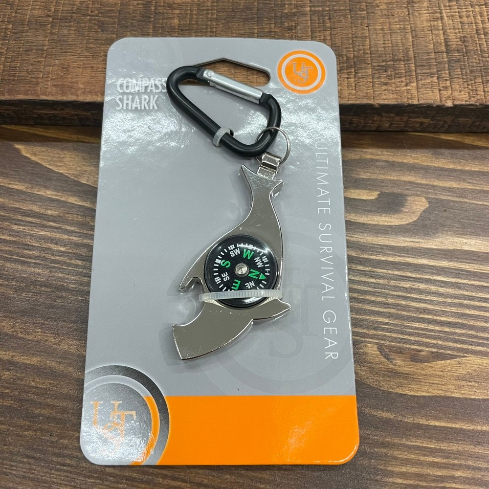 UST Compass Shark 20-12108 Survival Tool – New Multi-Function Outdoor Gear