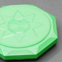 Taylor LITENITE Bakelite Plastic Pocket Compass 2″ vintage DECO RETRO GREEN!!
