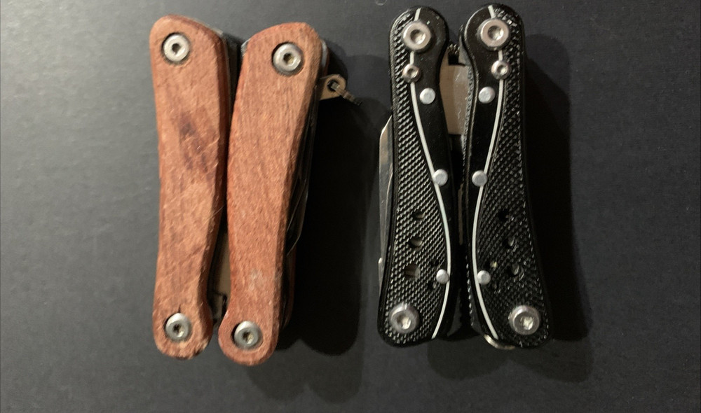Multi Tool Knife Kit Pliers Knife Saw File, Opener Lot of 2 NEW